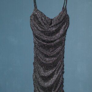 Silver Glittery Cocktail dress  S